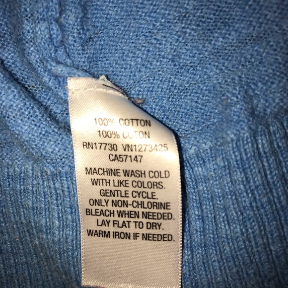 Blue Button Down Light Weight Cardigan - Picture 4 of 4